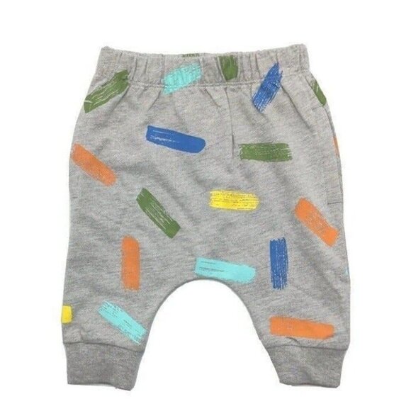 Open Edit Nordstrom Baby Boy Clothes Top & Pants Set 6 Mo Green Multicolor NEW - Picture 5 of 9